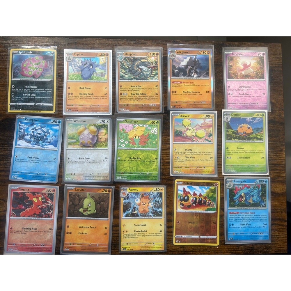 15 holo pokemon lot